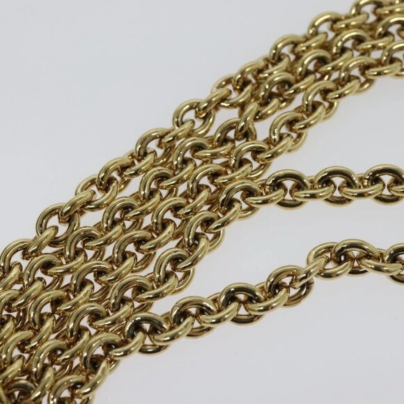 Salvatore Ferragamo Vala Chain Shoulder Bag Patent Purple Gold - Picture 8 of 16